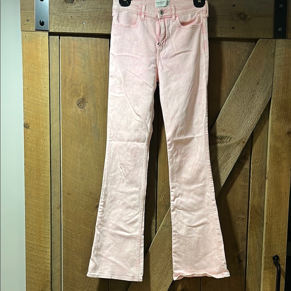 Abercrombie Kids Pink Flare Jeans